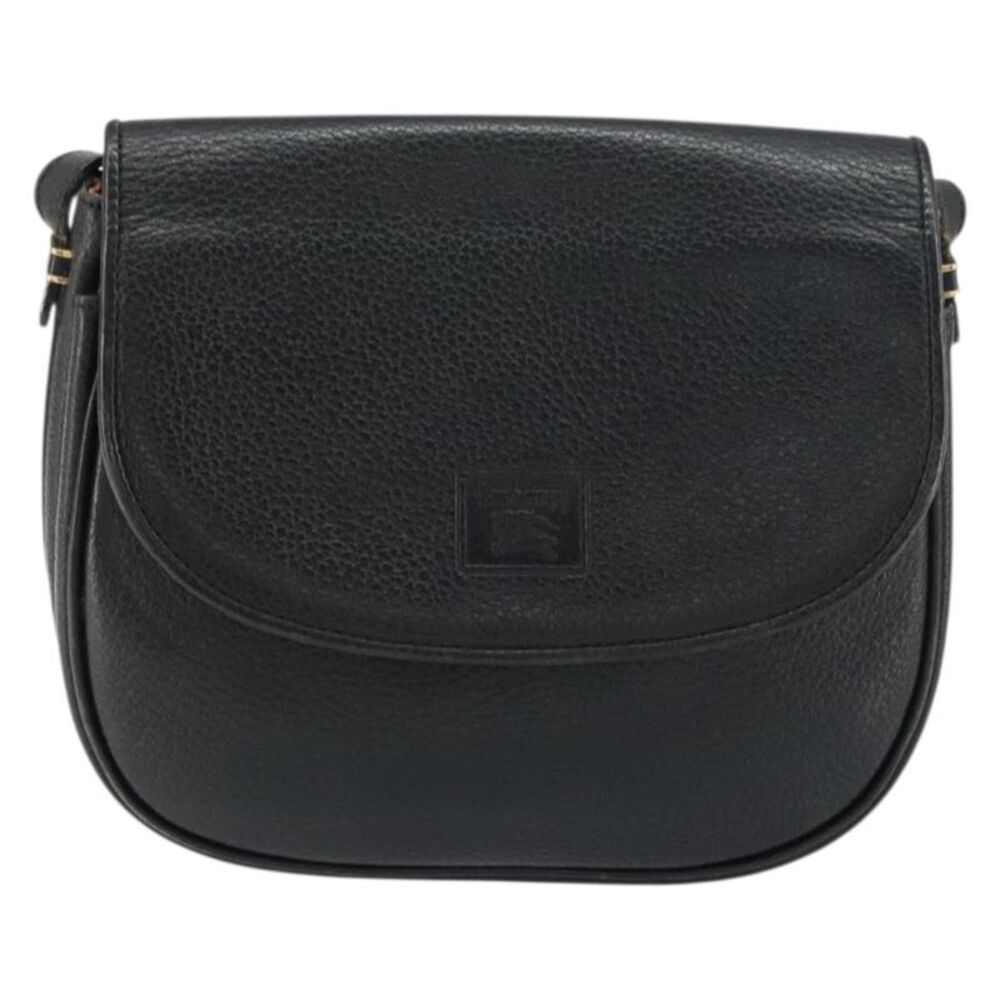 Burberry Vintage Leather Black Leather Shoulder Bag Bag